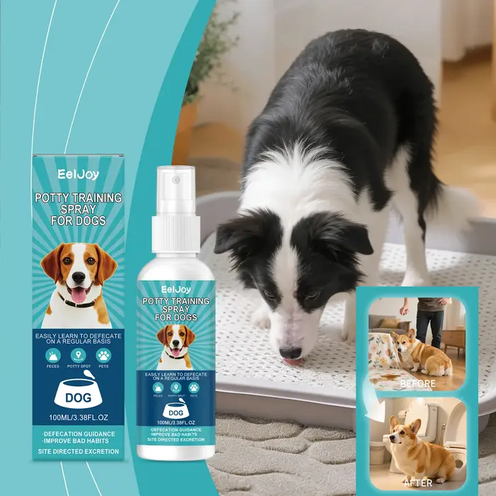 Spray d'apprentissage de la propreté pour chiens et chiots, guide efficace de défécation et de posit