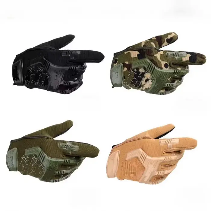 Gants tactiques demi-doigts pour paintball airsoft chasse vélo protection anti-dérapage hommes
