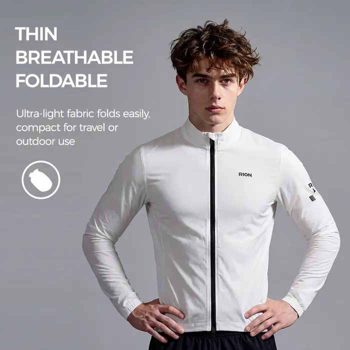 Veste coupe-vent à manches longues pour homme RION