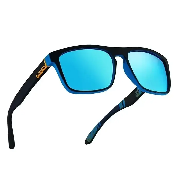 Lunettes de soleil polarisées luxe - Carrées vintage pour pêche, conduite et chasse avec style élégant