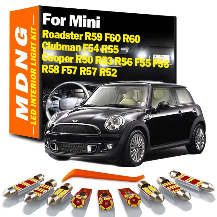 MDNG Canbus – Kit d'éclairage intérieur LED pour voiture, pour Mini Roadster R59 F60 R60 Cooper R50 
