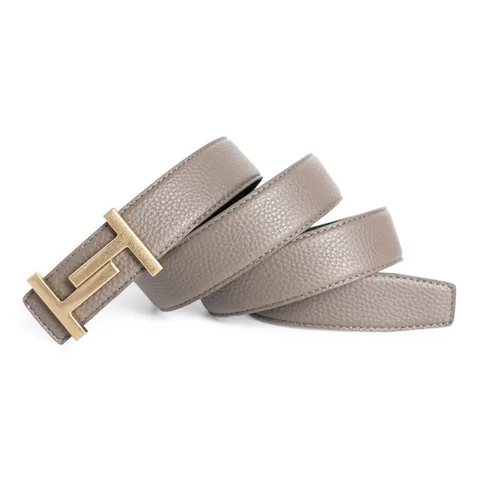 Ceinture en cuir de vachette véritable pour hommes et femmes, sangle de robe pour jeans, ceinture gr