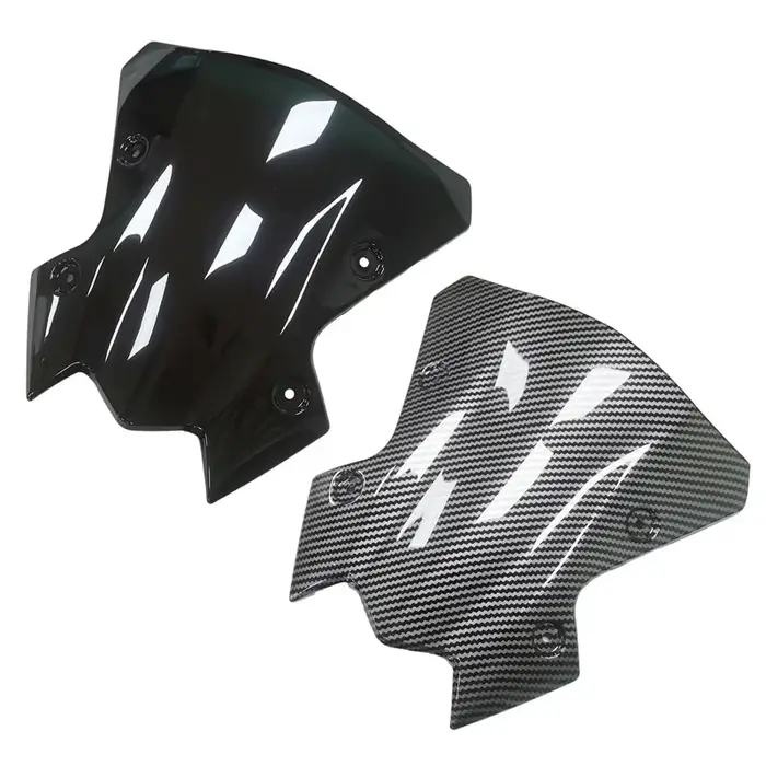 Protecteurs de pare-brise de moto en fibre de carbone, aspect noir, accessoires pour Kawasaki Z900, 