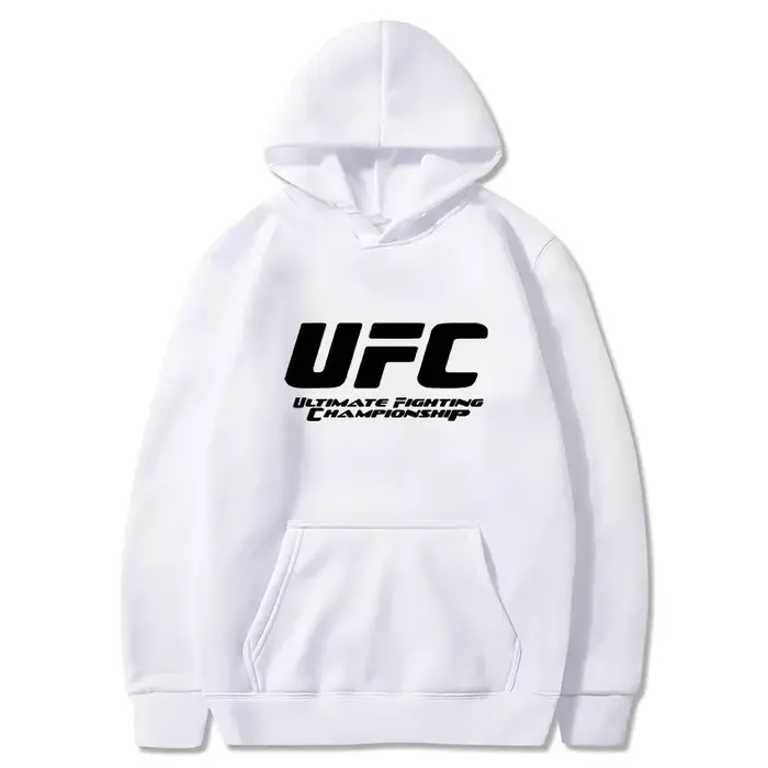 Nouveau Sweat à Capuche Homme UFC 2026 – Imprimé Polaire Décontracté Sport Automne Hiver
