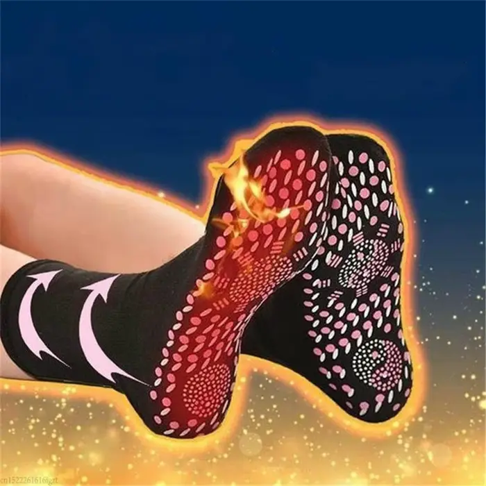 Chaussettes chauffantes magnétiques pour chasse hivernale - Thérapie thermique homme femme confort optimal