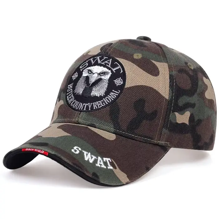SWAT – casquette de Baseball pour hommes, motif d'aigle brodé, casquette à visière réglable, visière