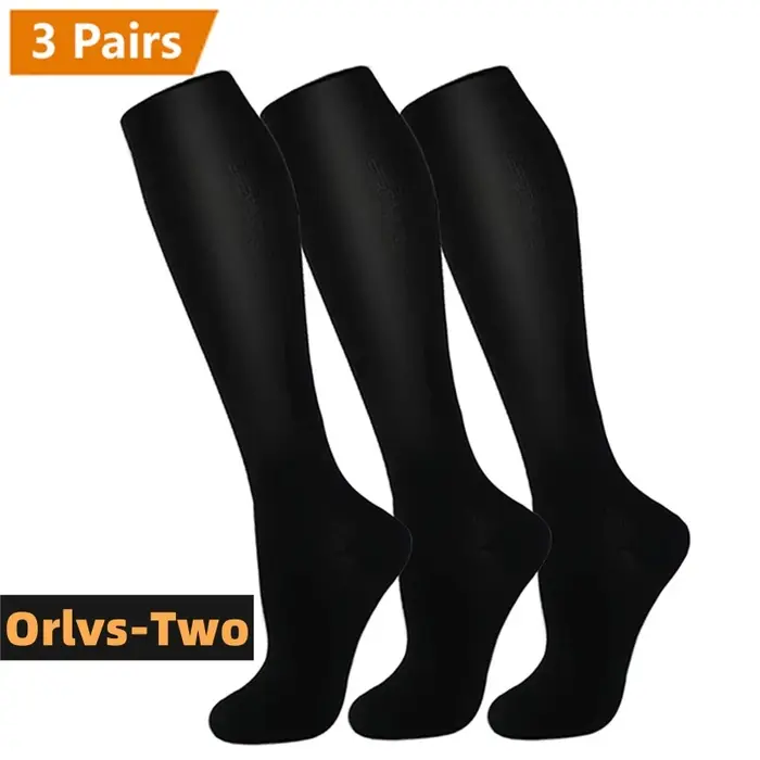 Chaussettes compression récupération chasse 3 paires - Anti-fatigue circulation sanguine unisex