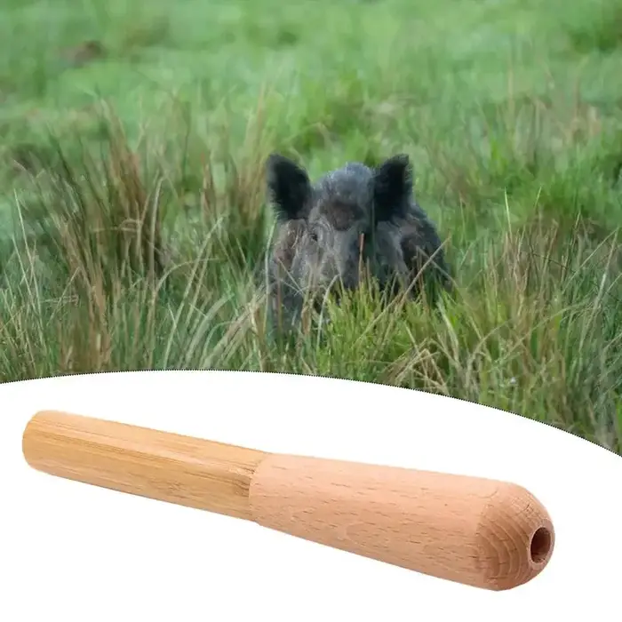 Appel sanglier en bois 3 en 1 - Sifflet portable pour imiter différents cris de porcs sauvages