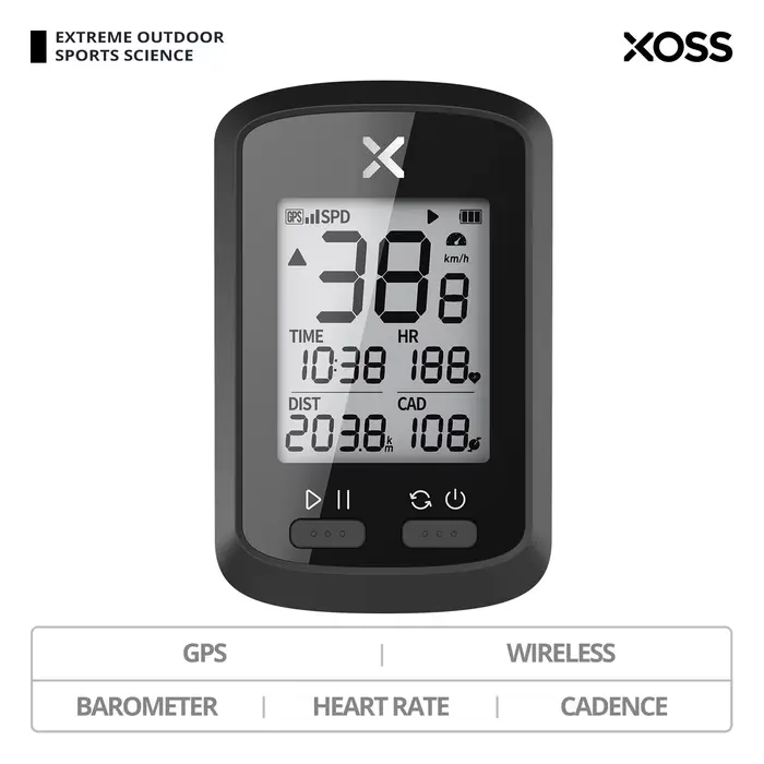 XOSS-Ordinateur de vélo G + GPS, compteur de vitesse de vélo sans fil, vélo de route VTT, étanche, B