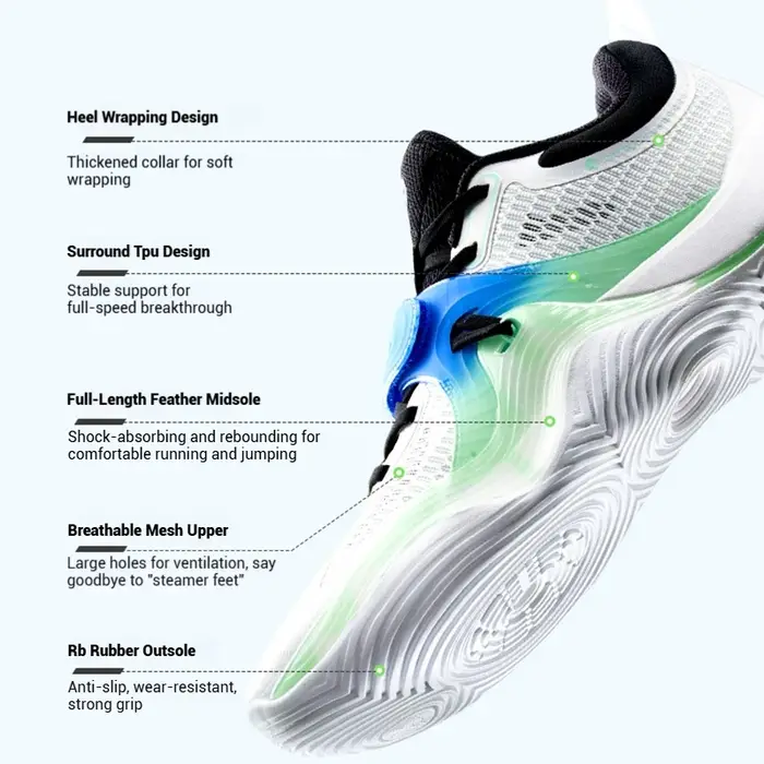 Xtep Light Attack 3 SE chaussures de basket-ball pour hommes 2025 léger résistant à l'usure amorti s