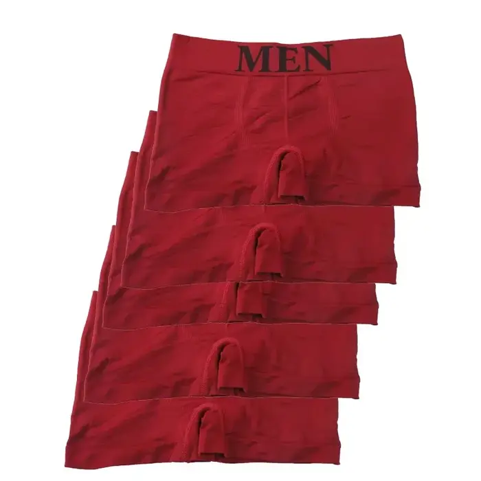 Boxer pour hommes, 5 pièces, sous-vêtements respirants, doux et extensibles, haute élasticité, confo