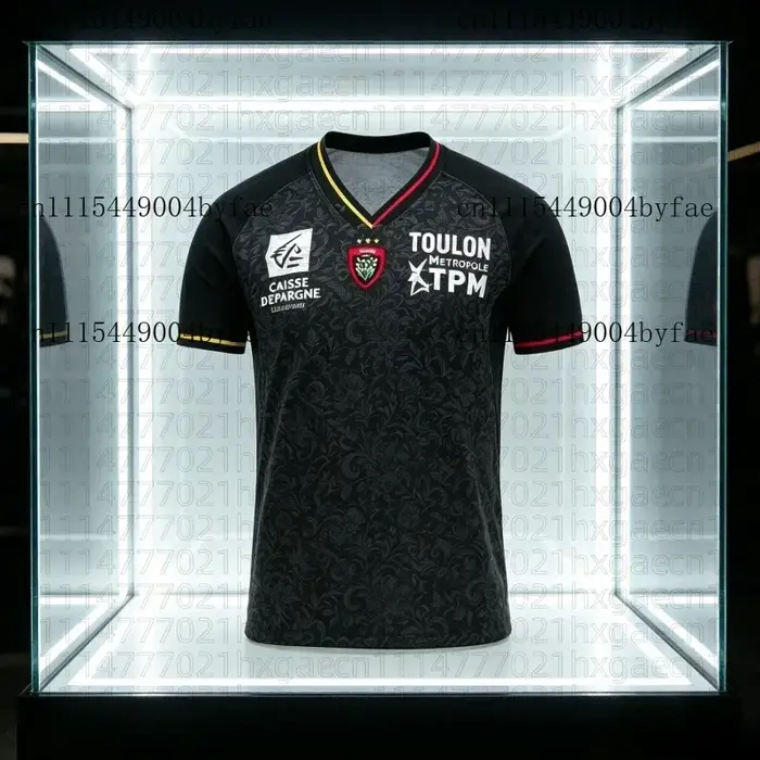 Nouveau Maillot de Rugby RCT Toulon 2026 – Troisième Tenue – T-shirt de Supporter de Football pour Homme – Vêtement de Sport Respirant à Séchage Rapide – T-shirts pour Famille et Enfants