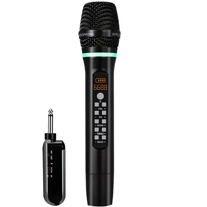 Microphone professionnel sans fil UHF, Bluetooth, karaoké, Studio d'enregistrement, fête à domicile,