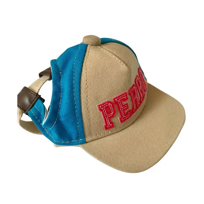 Casquette de sport avec lettre pour animaux de compagnie, chapeau de baseball, visière, extérieur, a