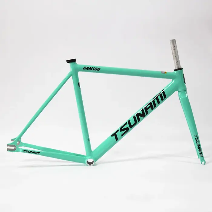 TSUNAMI SNM100 cadre 700C cadre à engrenages fixes en aluminium et piste de fourche Fixie vélo 49CM 