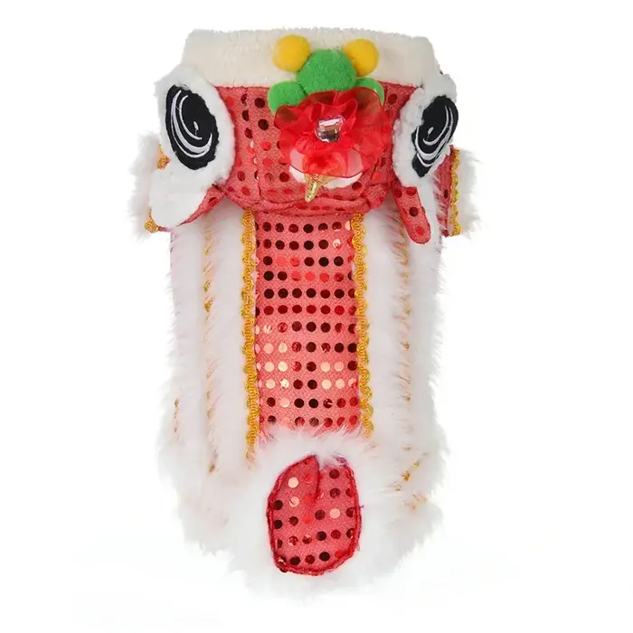 Costume de danse Lion pour chien, vêtements d'hiver chauds pour chat, manteau pour animaux de compag