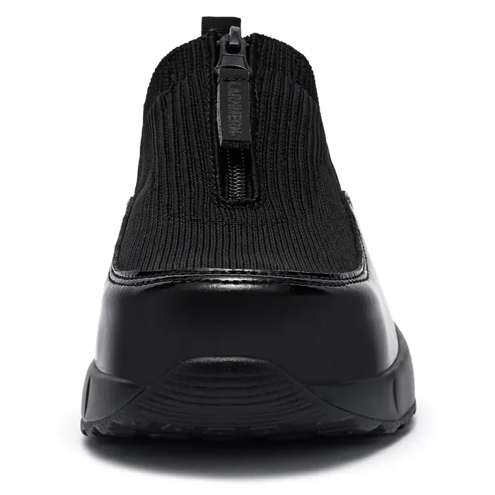 LARNMERN chaussures à bout en acier pour femmes coussin d'air chaussures de travail légères sans lac
