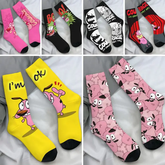 Chaussettes motif Courage chien lâche chasse - Rétro qualité outdoor