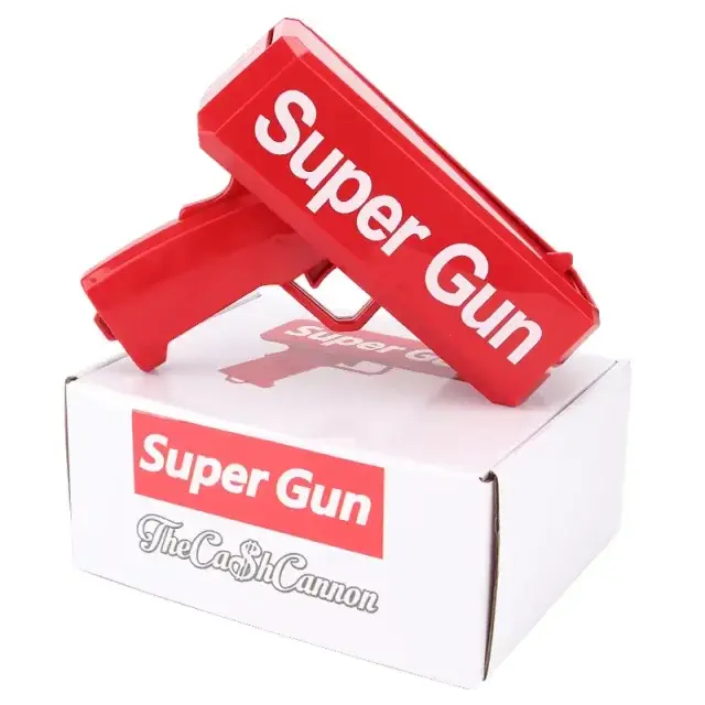 Pistolet lance-billets électrique silencieux Super Money Gun, jouet amusant pour fêtes, mariages, an