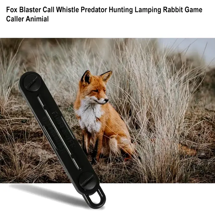 Appel renard professionnel - Sifflet prédateur noir avec lampe - Appeau lapin pour chasse nocturne