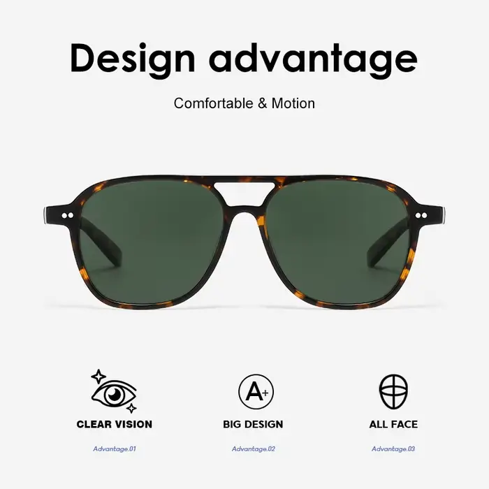 ROGBAE Vintage acétate lunettes de soleil hommes BJORN rétro concepteur UV400 mode lunettes de solei