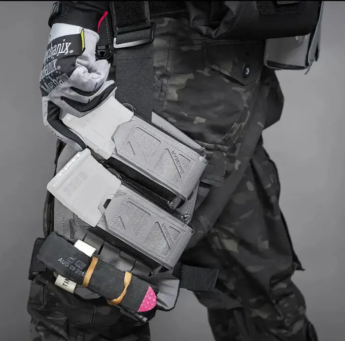 Holster cuisse tactique DMGear pour chasse - Plateforme molle pour pistolet Glock et paintball