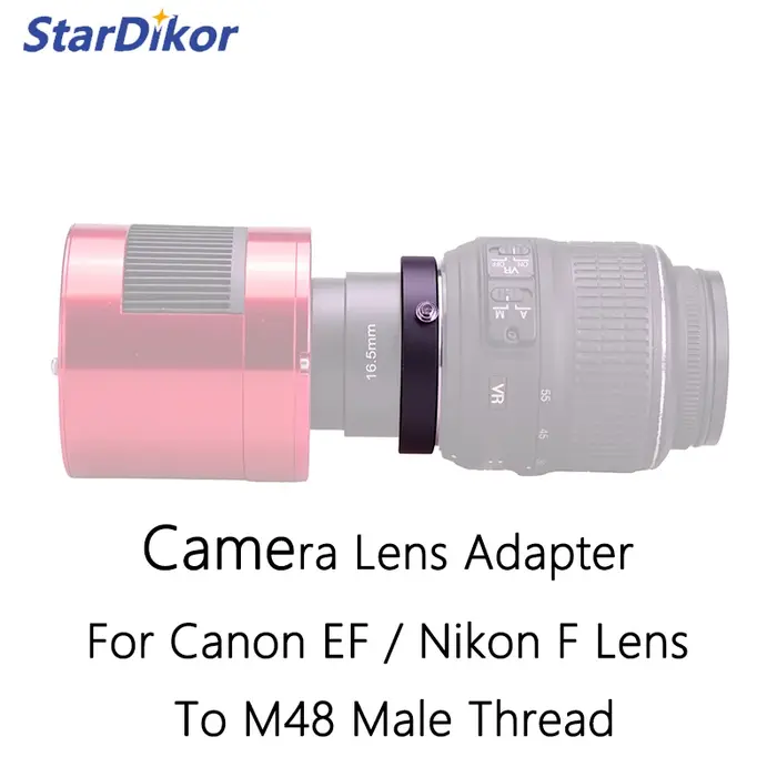 StarDikor adaptateur d'objectif d'appareil photo pour objectif Canon EF/Nikon F vers adaptateur à fi