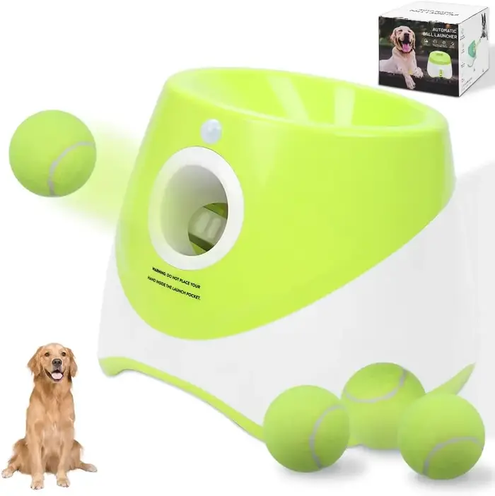Lanceur automatique pour chiens, jouet de poursuite pour chiens, machine à lancer des balles de tenn