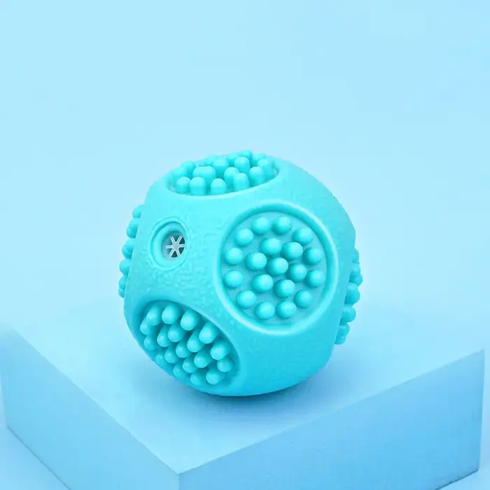 Balle à mâcher élastique et couineuse pour chien, jouet durable pour le nettoyage des dents, pour ch