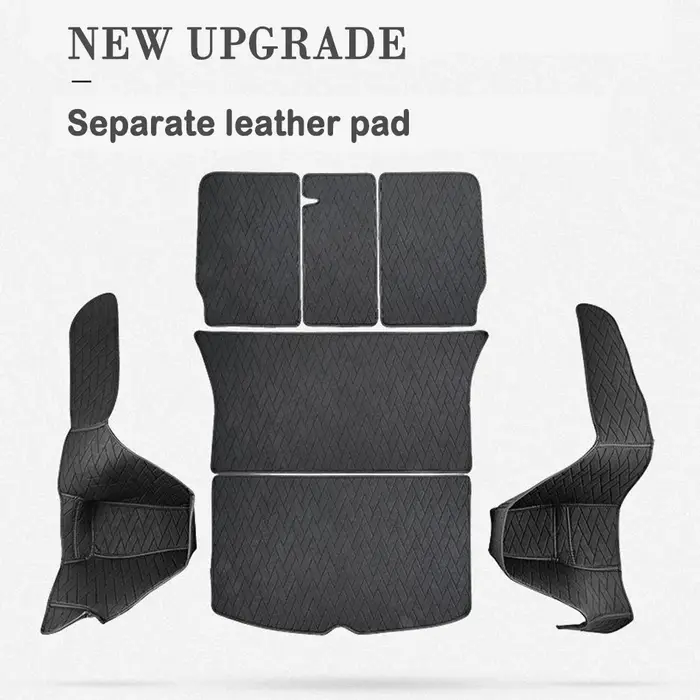 Tapis de coffre en cuir entièrement entouré, doublure de chargement étanche pour Tesla modèle Y 3 Hi