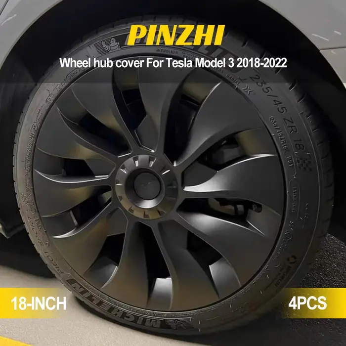 Capuchon de roue de remplacement pour Tesla modèle 3 2021 2022, 18 pouces, accessoires de couverture
