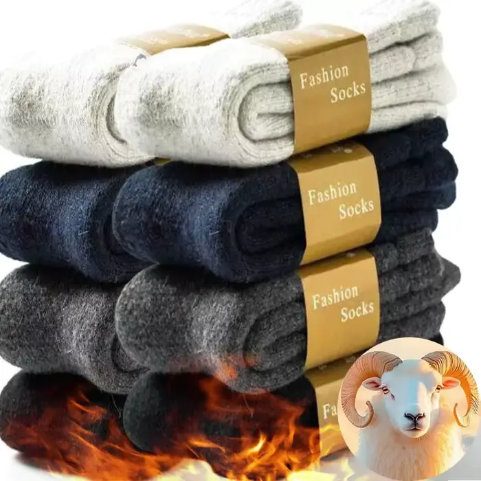 Chaussettes épaisses en laine mérinos pour homme et femme - Chaleur hivernale exceptionnelle et qualité premium