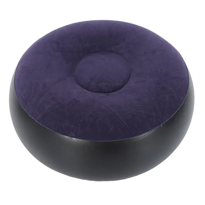 Chaise de camping gonflable portable avec repose-pieds, tabouret de flocage, extérieur, maison, bure