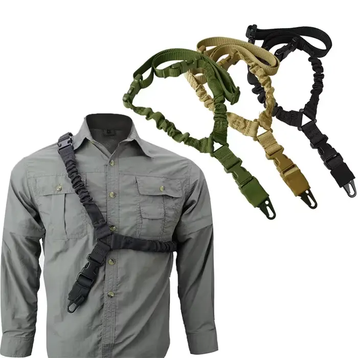 Ceinture porte-fusil de chasse à boucle métallique, bretelle ajustable pour fusil de chasse