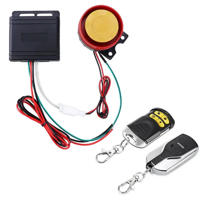 Alarme de sécurité antivol pour moto, coque de clé de télécommande, alarme de moteur de Scooter avec