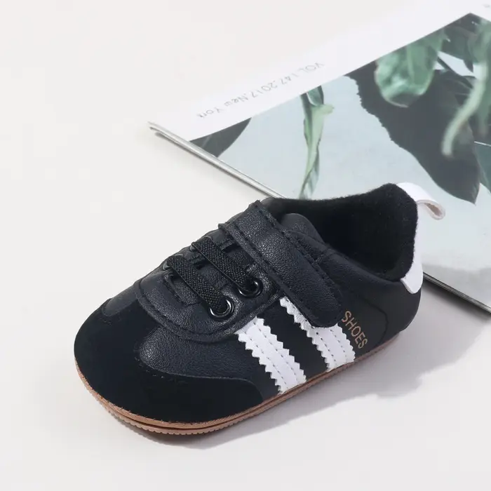 Chaussures unisexes pour bébés de 0 à 18 mois, en cuir PU de haute qualité, pour première marche, in