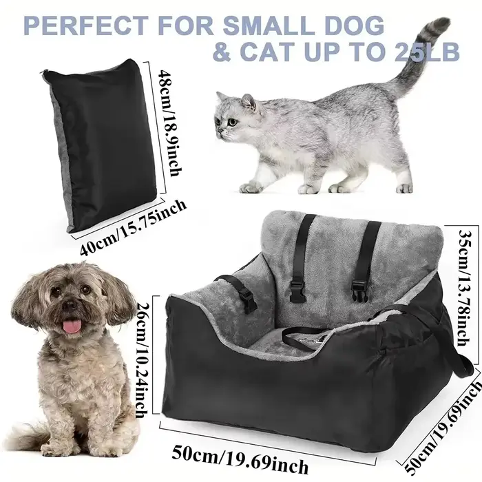 Juste de siège de voiture lavable pour animaux de compagnie