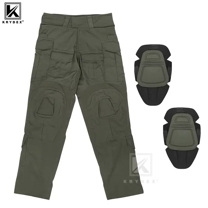 Pantalon combat G3 avec genouillères homme tactique chasse sport extérieur camouflage