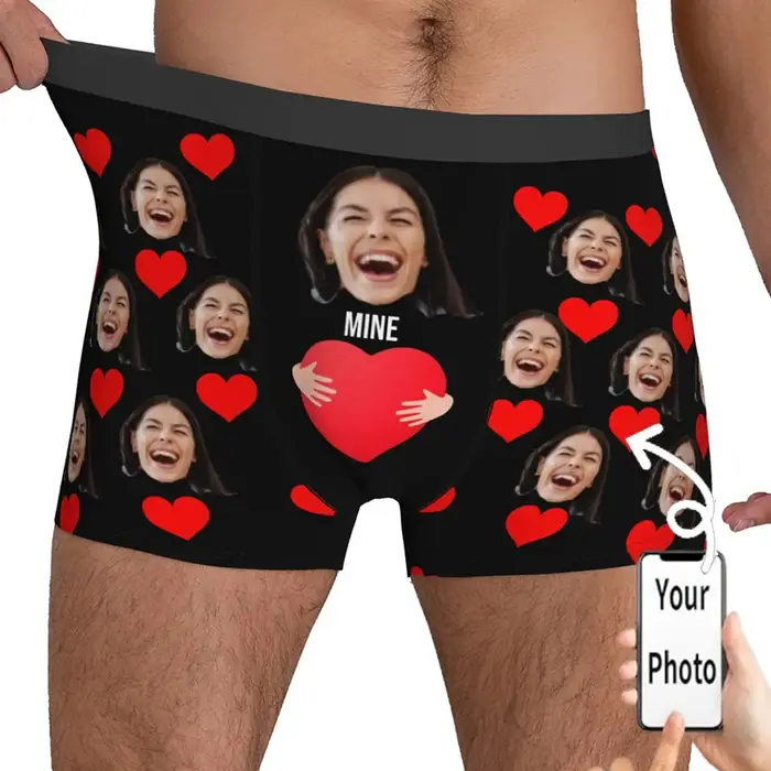 Sous-vêtements personnalisés pour hommes, sous-vêtements personnalisés avec photo, boxeurs personnal