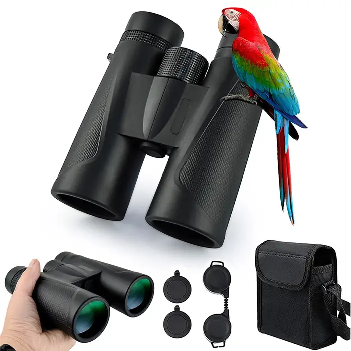 Jumelles professionnelles 12x42 BAK4 pour chasse militaire - Vision basse lumière étanche longue portée