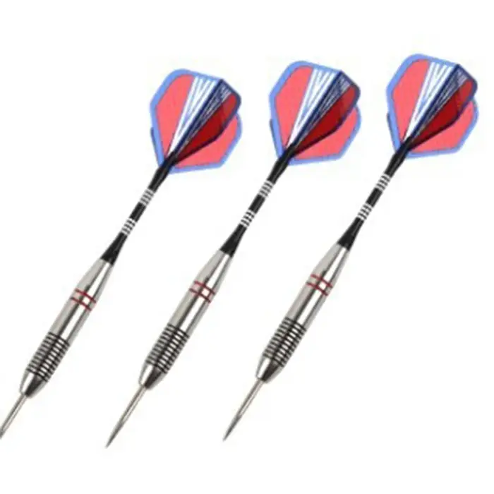 Nouveau 3 pièces/ensembles de fléchettes professionnelles 24g pointe en acier fléchettes avec arbres