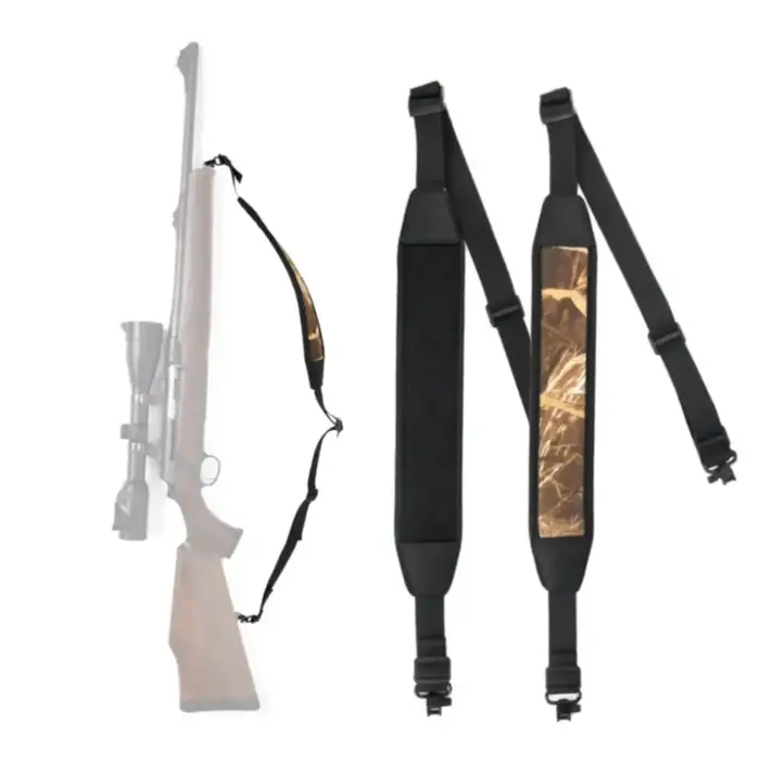 GUGULUZA – écharpe pour fusil, 2 points, avec rembourrage pivotant, sangle d'épaule réglable, pour l'extérieur, pour l'élingage, l'accès au fusil de chasse