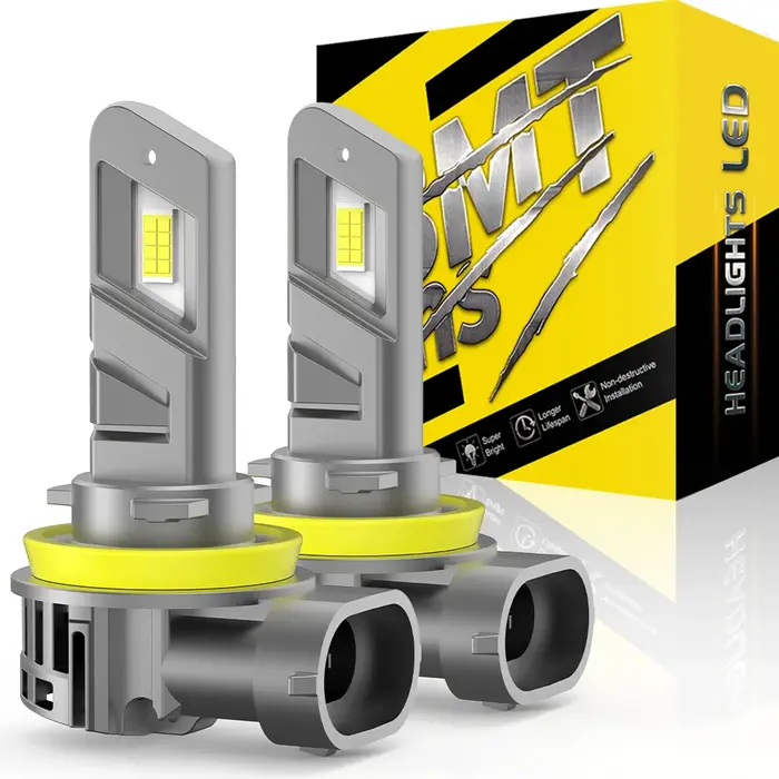 BMTxms-Ampoule de sauna turbo LED Canbus, lampe de sauna de voiture avec ventilateur, 20000Lm, 80W, 