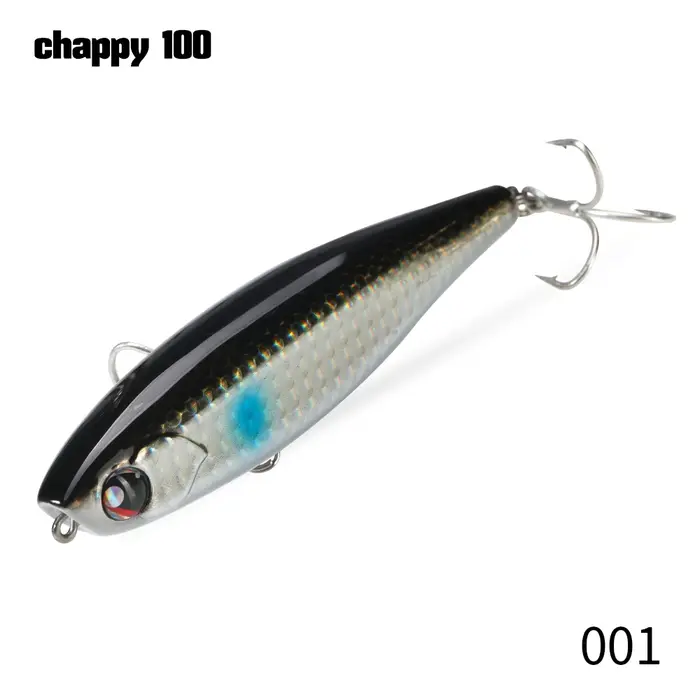 Hunthouse Topwater crayon leurre de pêche flottant hochet balle appât dur WTD Surface 100mm17.6g eau