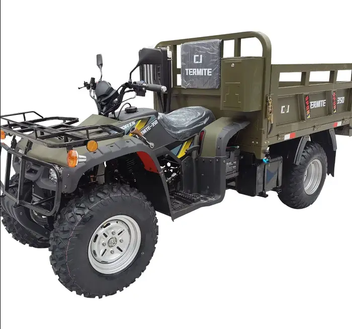 Quad tout-terrain, moto à quatre roues tout-terrain, ATV agricole, quad moto cargo, ATV agricole ave