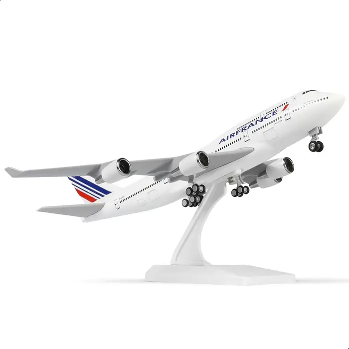 Modèle d'avion Air France B747 de 30 cm en résine, collection de modèles d'avions, cadeau pour enfan