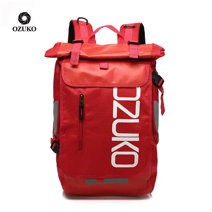 OZUKO sac à dos hommes 15.6 pouces ordinateur portable hydrofuge cartable pour adolescent décontracté étudiant sacs