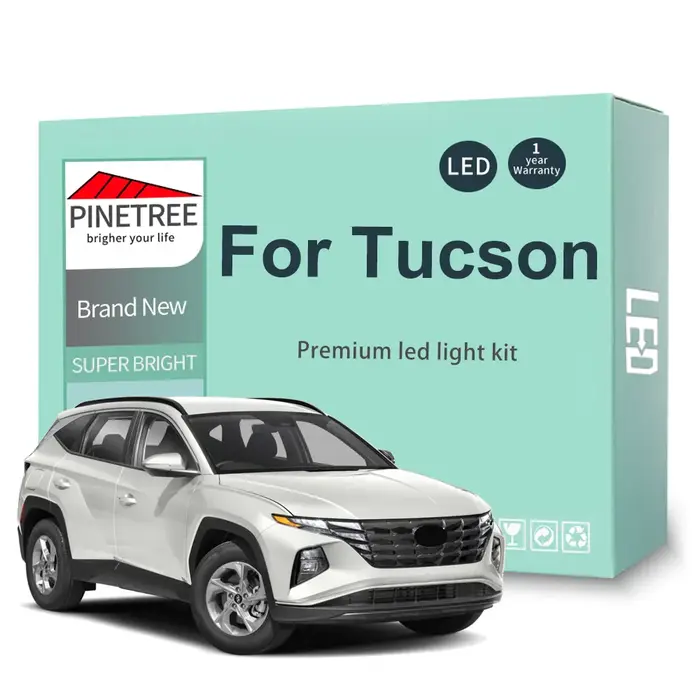 Kit d'éclairage intérieur LED Canbus pour Hyundai Tucson NX4 2021 2022 2023 2024, lampe de plaque d'
