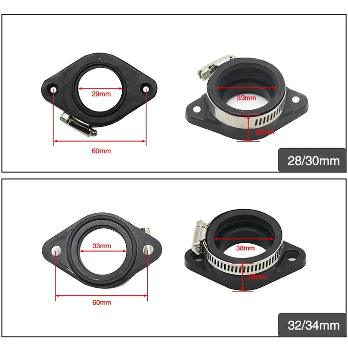 ZSDTRP adaptateur de carburateur de moto 28 30mm collecteur de démarrage pour PWK PE TM carburateur 