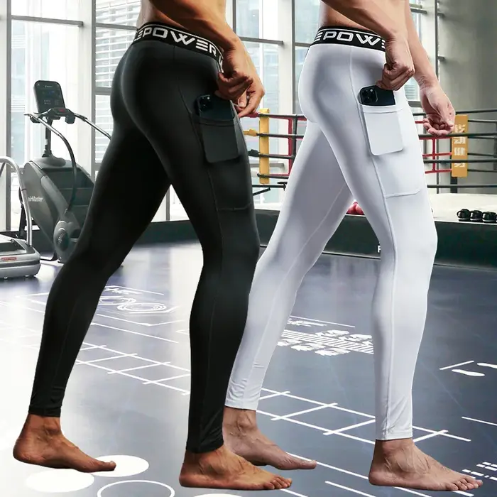 Pantalons de survêtement de Compression pour hommes collants pour hommes pantalons de Sport pour sal